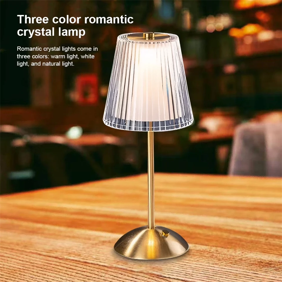 Frosted Shade Gold Rechargeable Table Lamp manufacturers